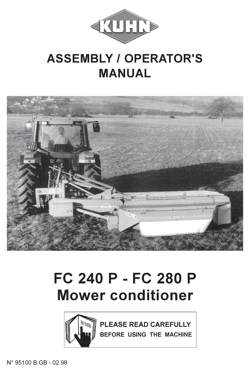 KUHN FC 240 P ASSEMBLY & OPERATION MANUAL Pdf Download ManualsLib