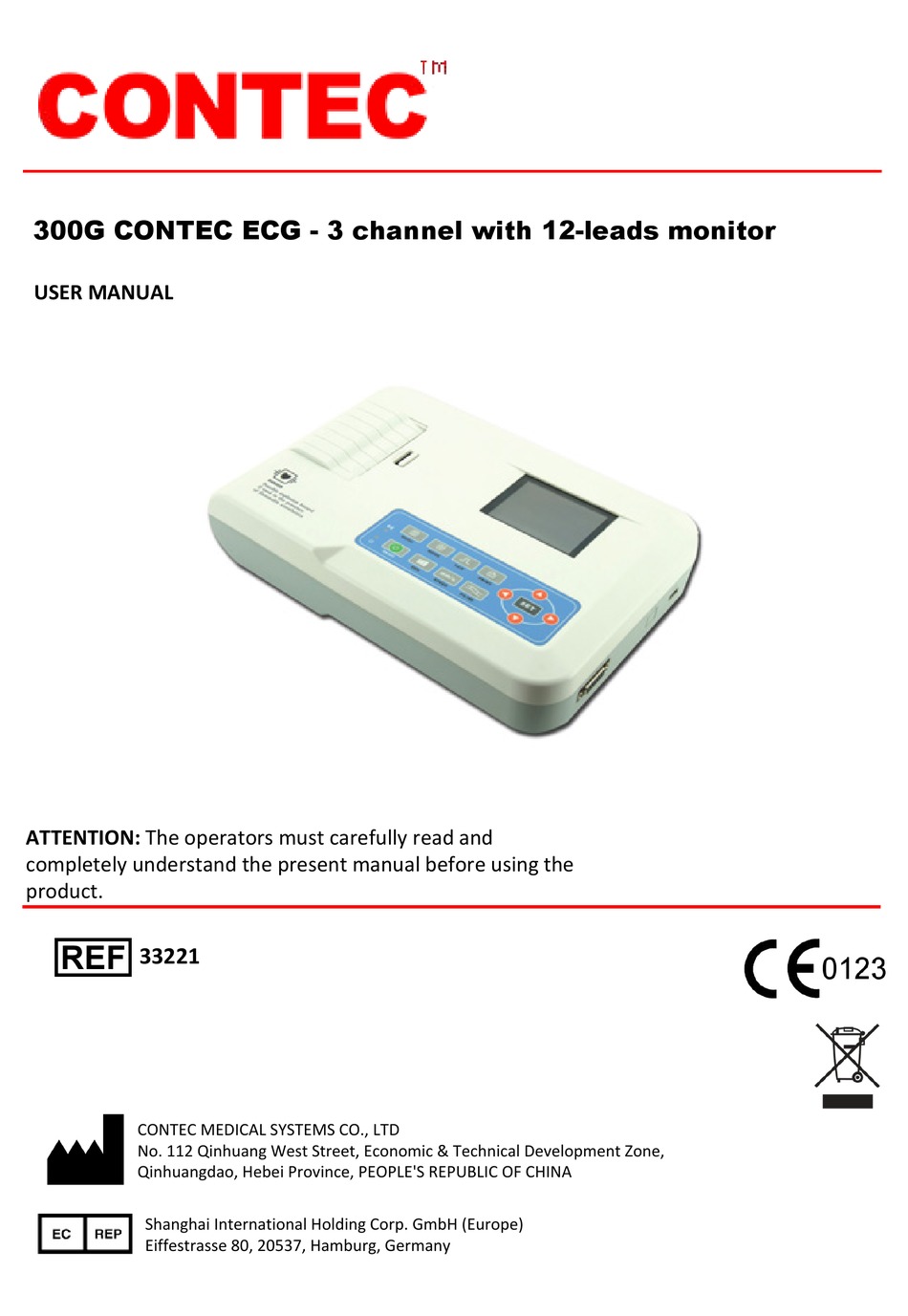 Contec 300g User Manual Pdf Download Manualslib