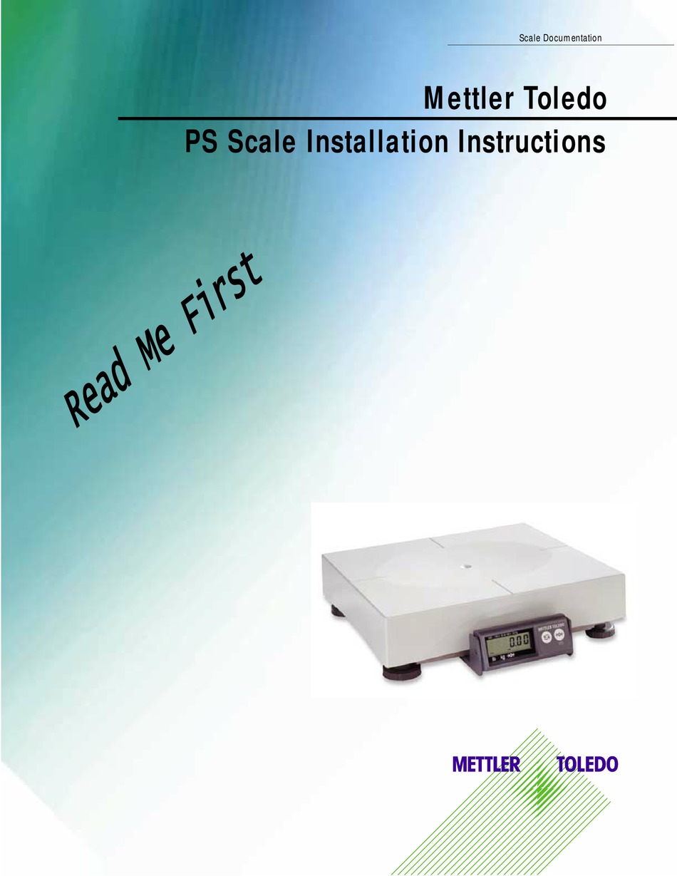 METTLER TOLEDO PS60 INSTALLATION INSTRUCTIONS MANUAL Pdf Download