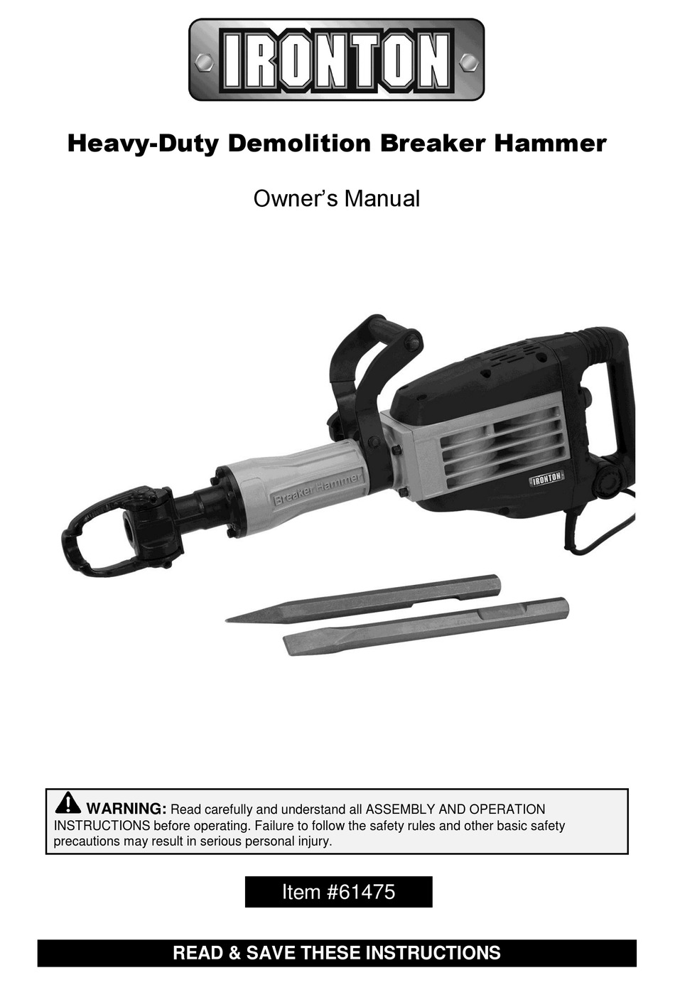 Main Parts Of Demolition Breaker Hammer 
