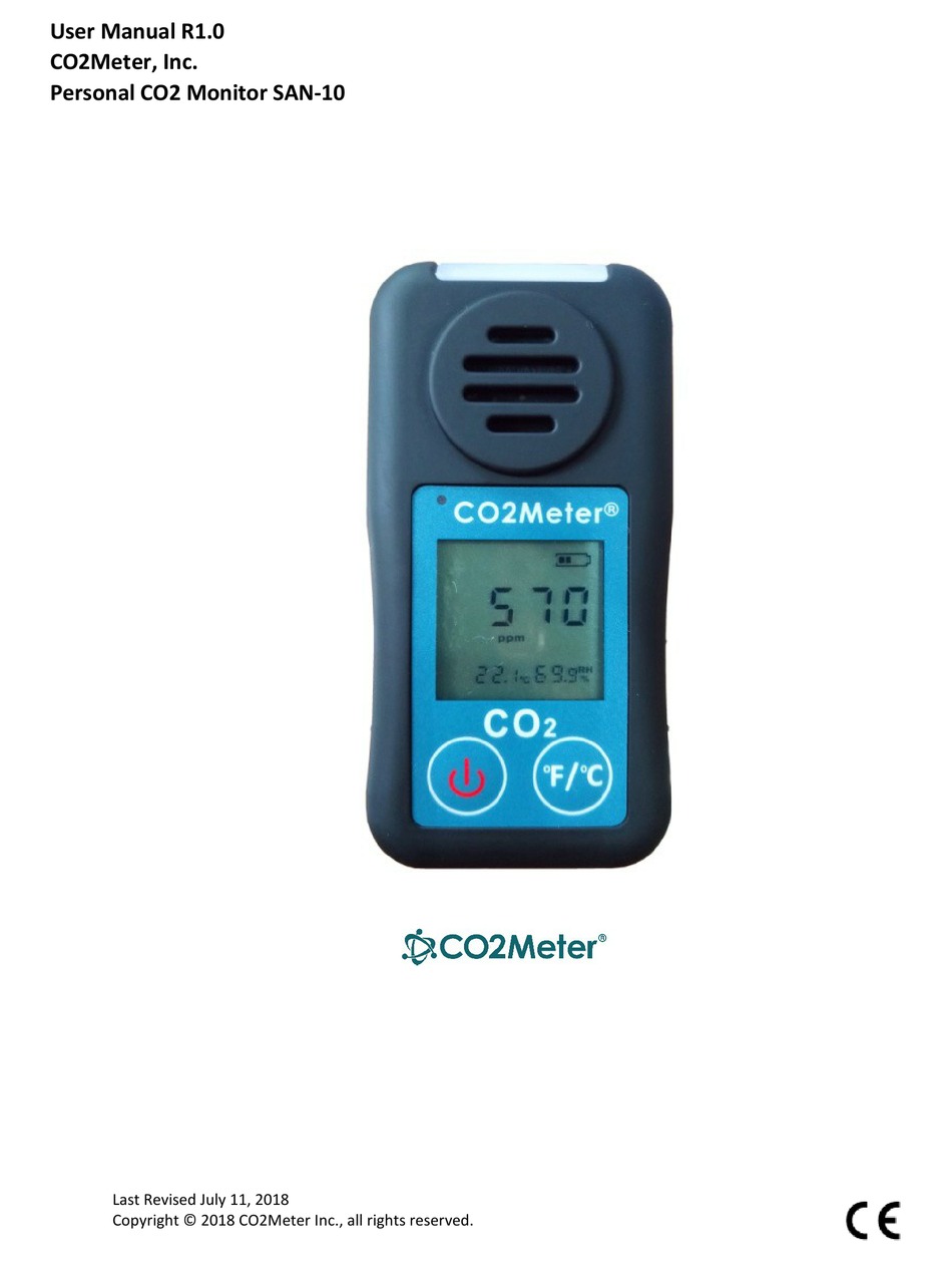 Co2meter San 10 User Manual Pdf Download Manualslib 6552