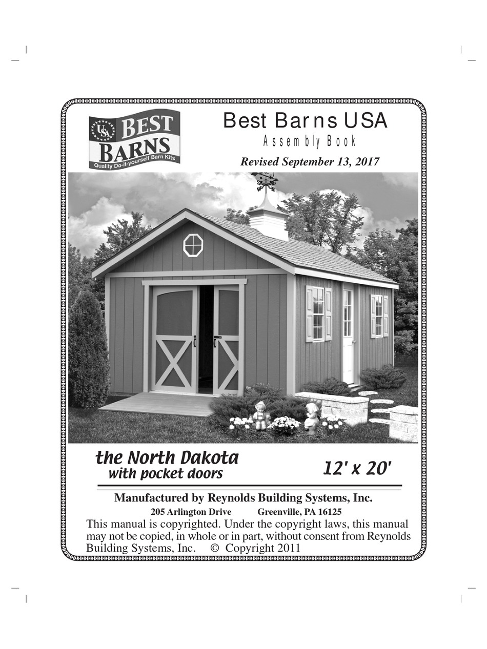 Best Barns North Dakota Assembly Book Pdf Download Manualslib 5454