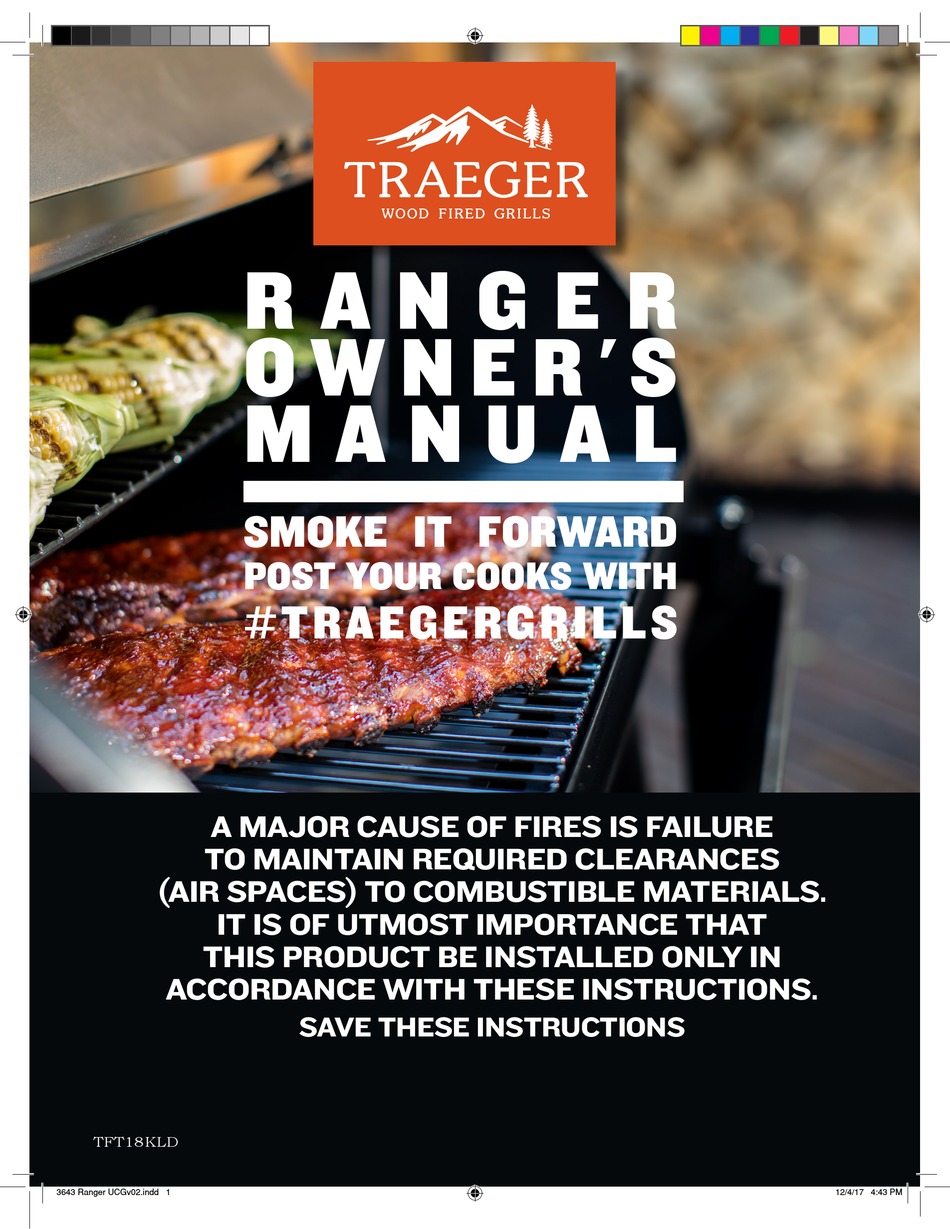 TRAEGER RANGER TFT18KLD OWNER'S MANUAL Pdf Download | ManualsLib