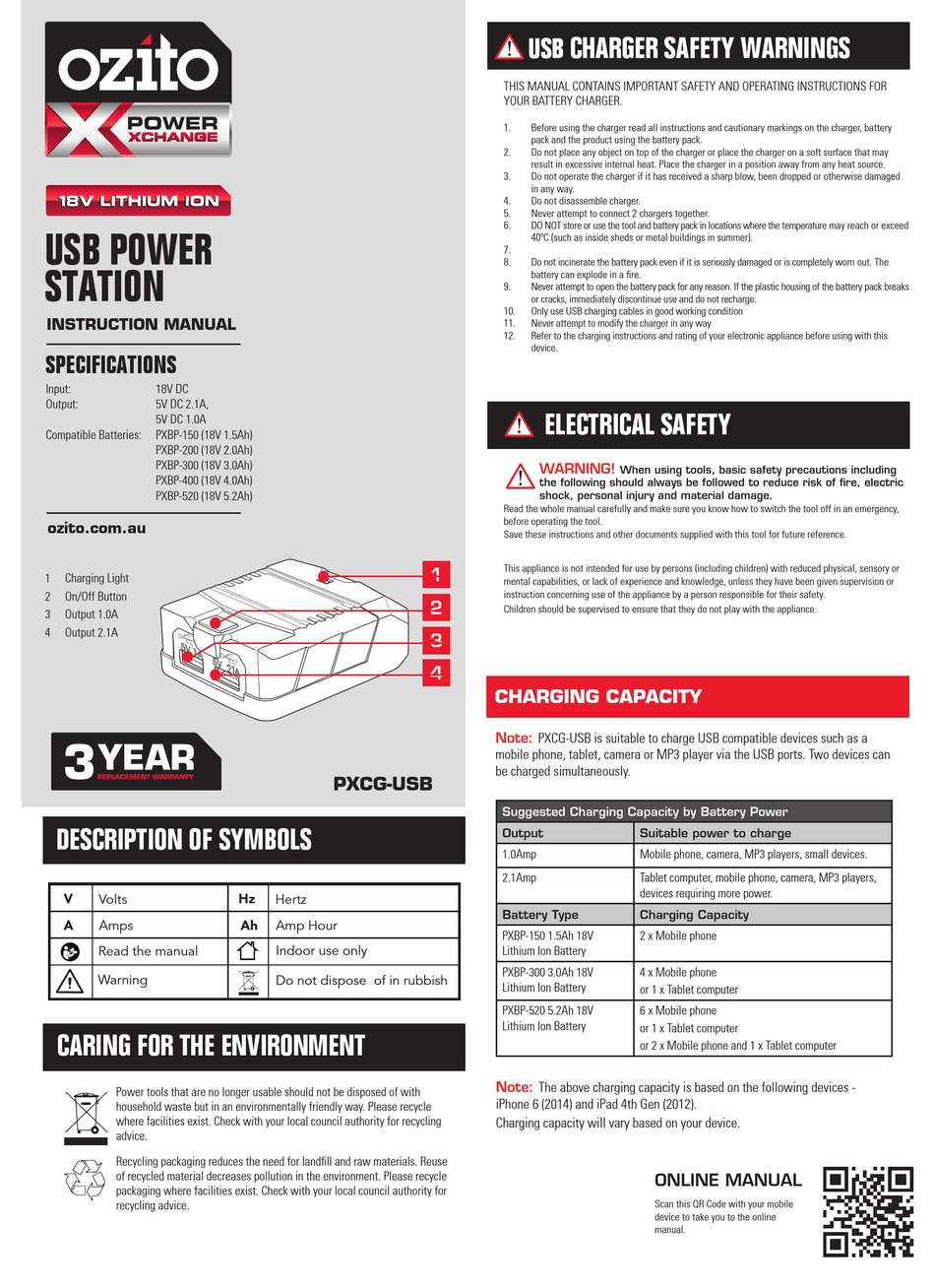 Ozito usb best sale power station