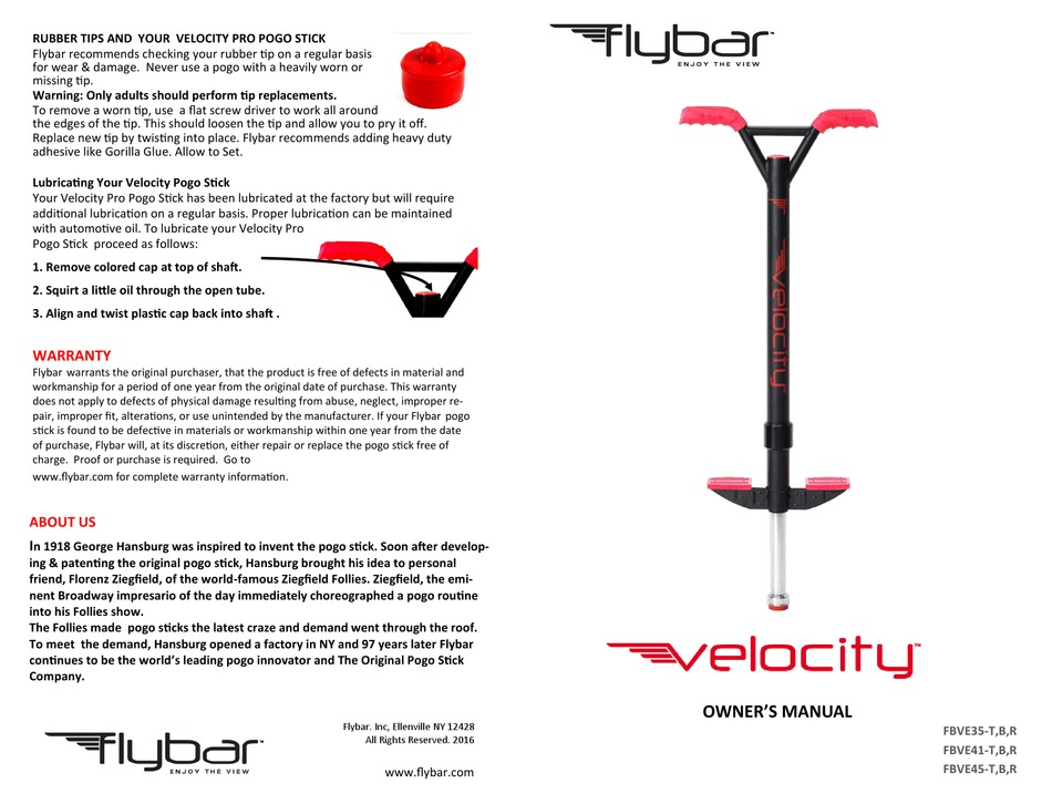 Flybar velocity best sale