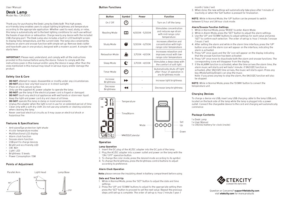 User manual Etekcity ZAP 3LX-S (English - 20 pages)