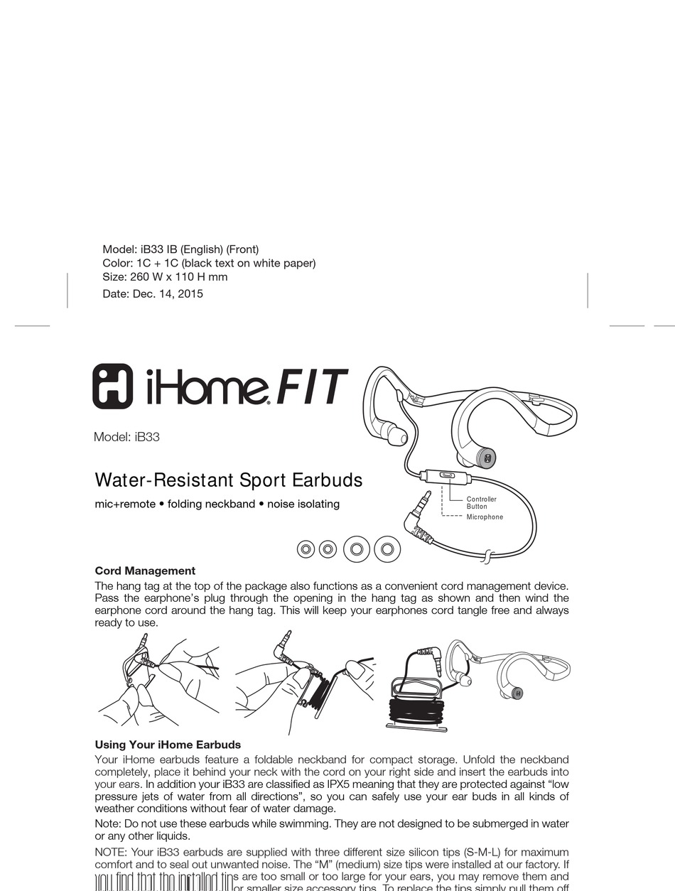 how to wear ihome bluetooth neckband earbuds