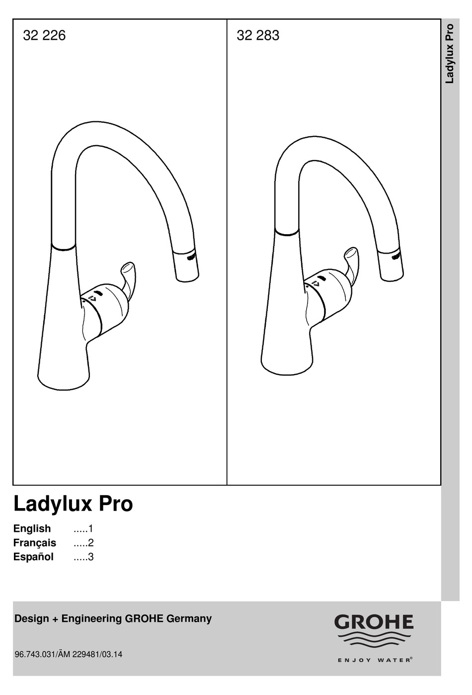 GROHE LADYLUX PRO USER MANUAL Pdf Download ManualsLib