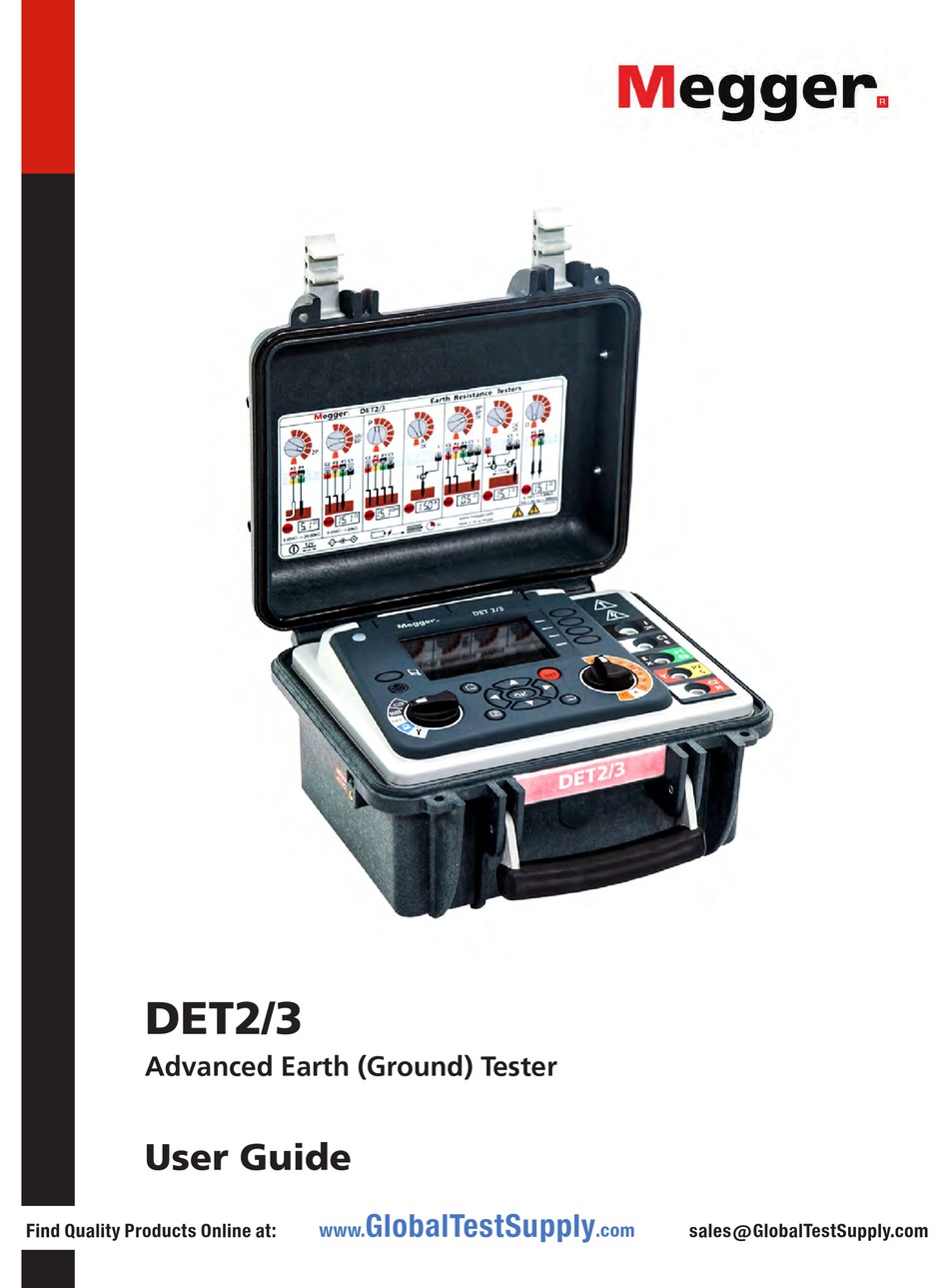 MEGGER DET2/3 USER MANUAL Pdf Download | ManualsLib