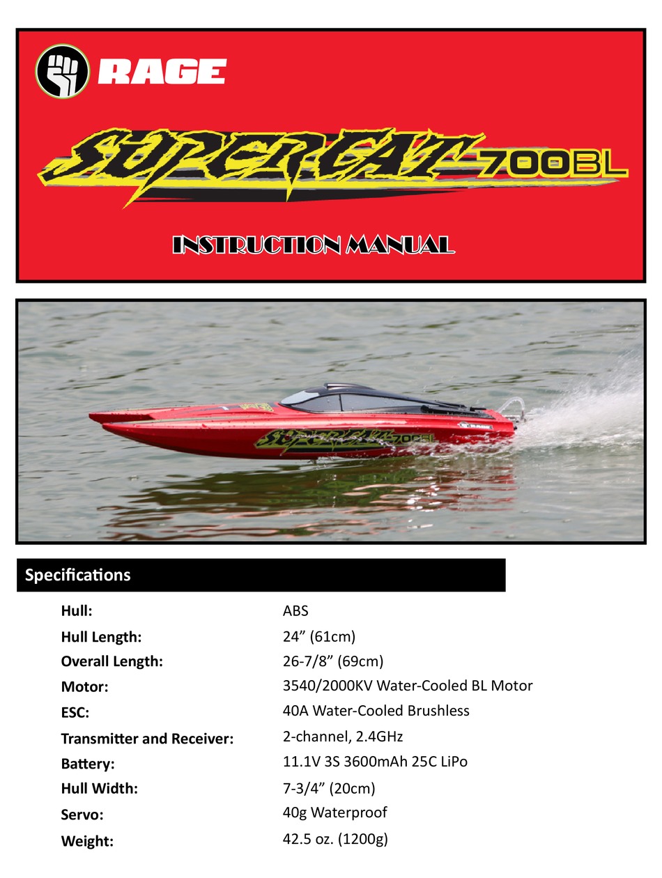 rage rc super cat 700bl