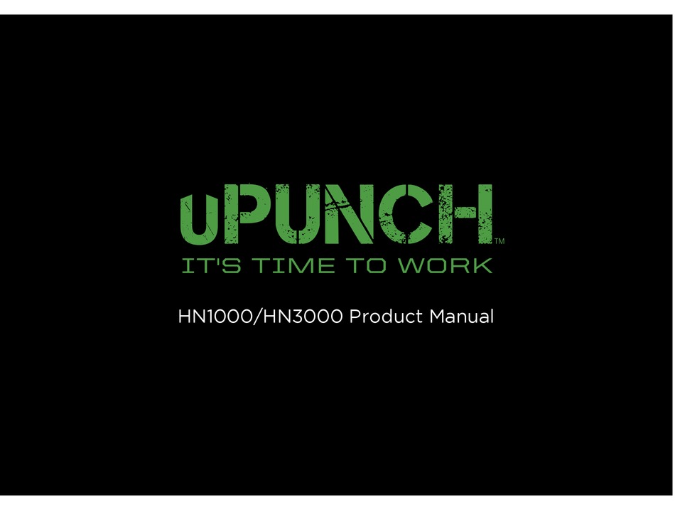 Upunch Hn1000 Product Manual Pdf Download Manualslib