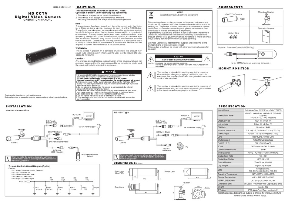 KT&C KPCHDB230M OPERATION MANUAL Pdf Download ManualsLib