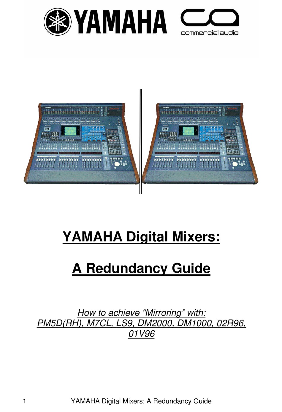 yamaha studio manager sync ls9 with computer wireless