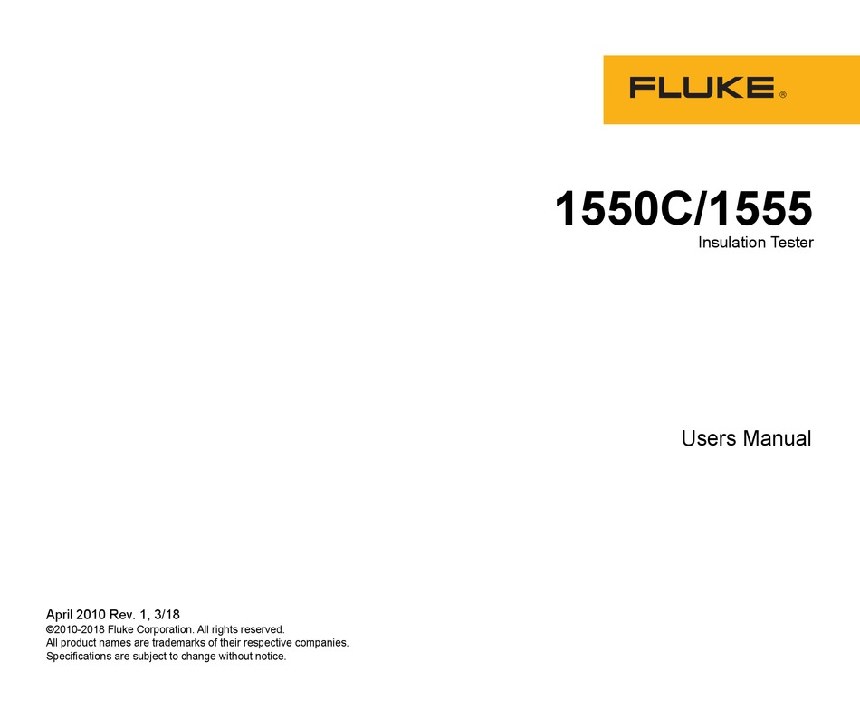 Fluke 1587 Manual