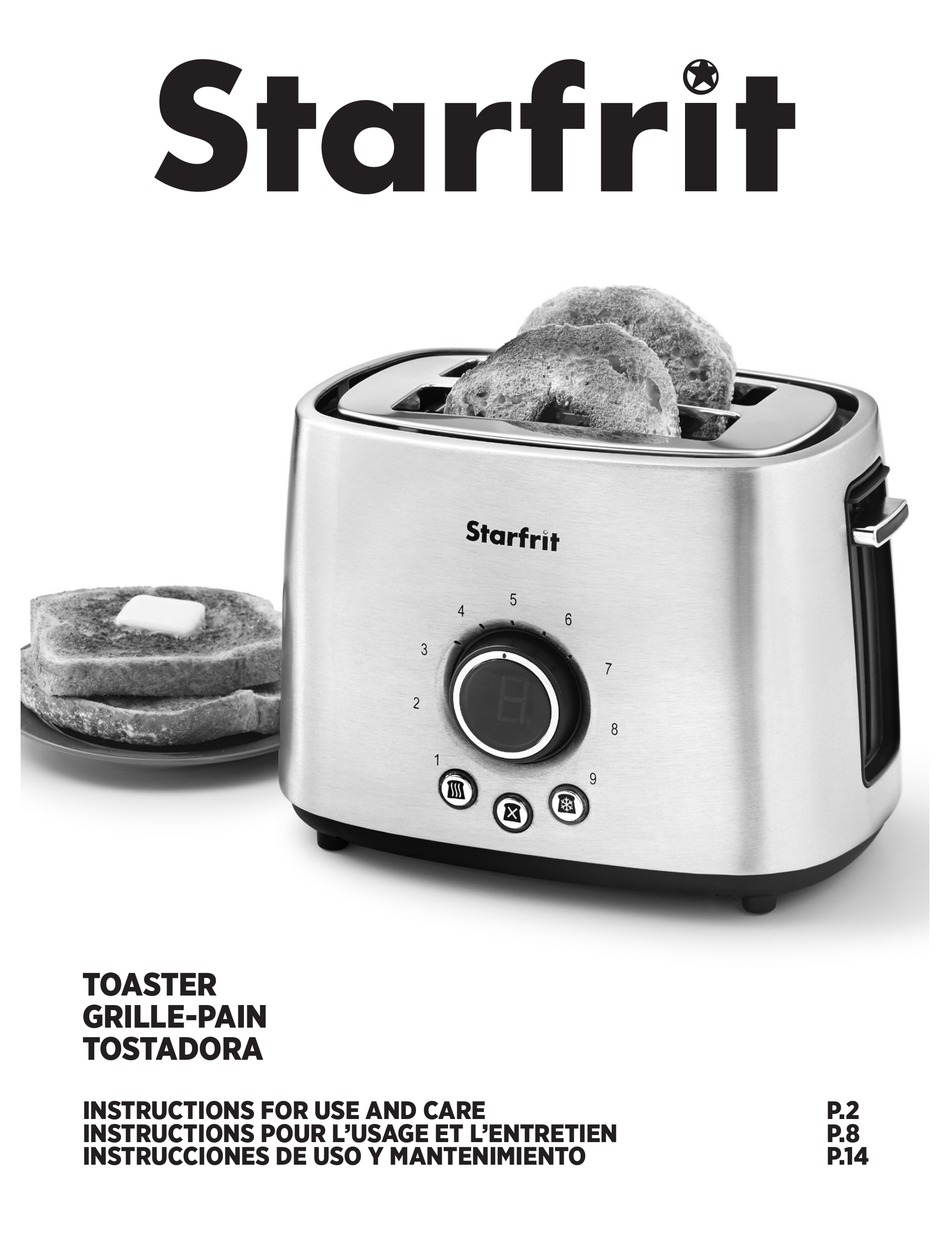 STARFRIT 024020 INSTRUCTIONS FOR USE AND CARE MANUAL Pdf Download