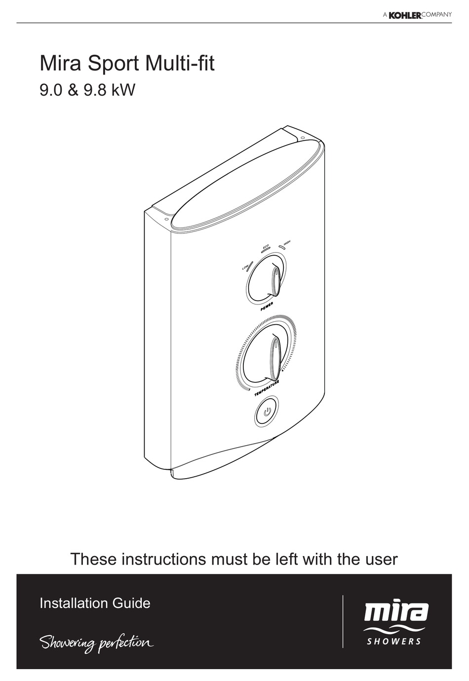 MIRA SPORT MULTIFIT INSTALLATION MANUAL Pdf Download ManualsLib