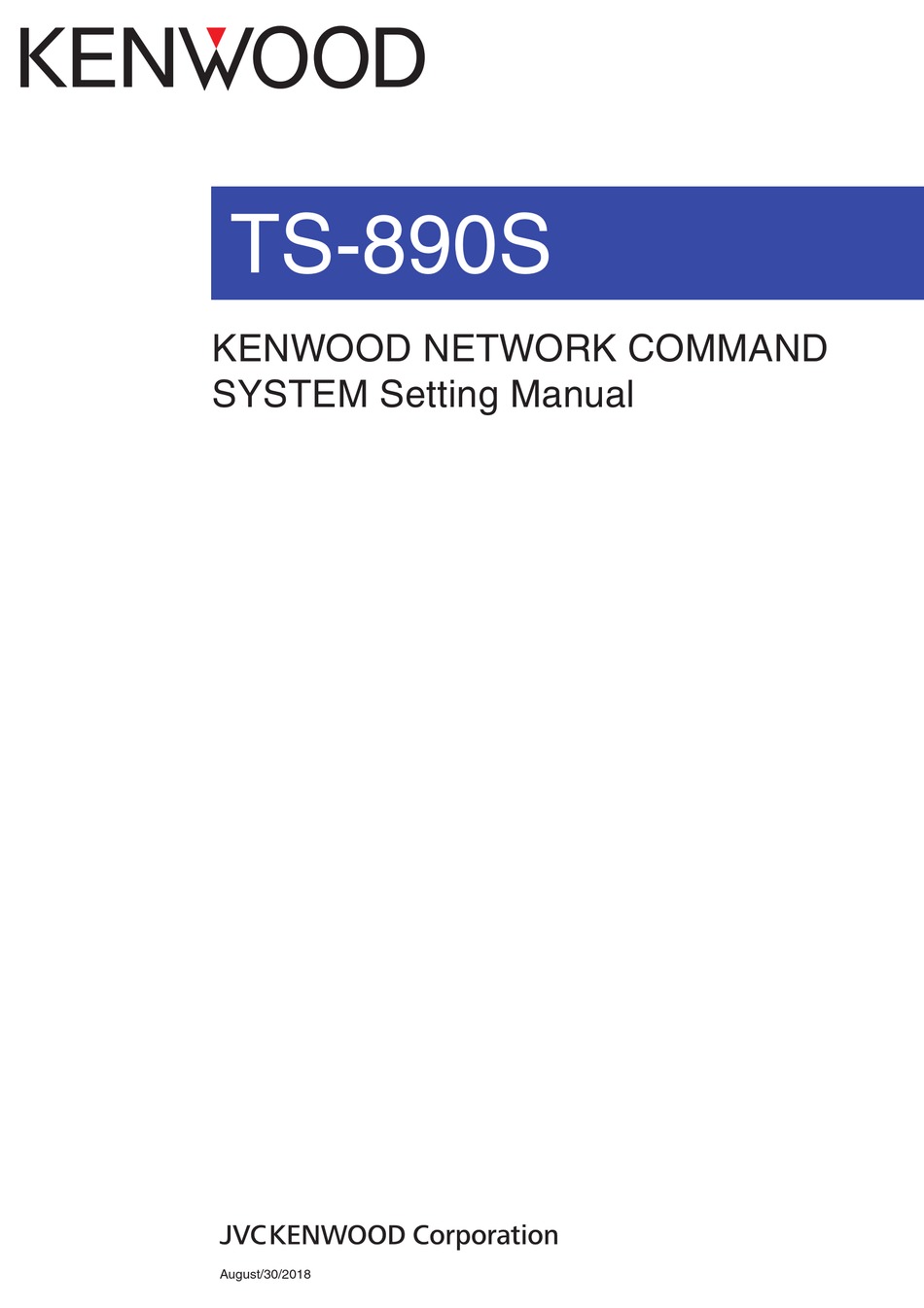 KENWOOD TS-890S SETTING MANUAL Pdf Download | ManualsLib