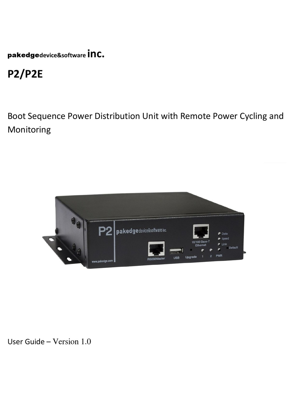 PAKEDGE DEVICE & SOFTWARE P2 USER MANUAL Pdf Download ManualsLib