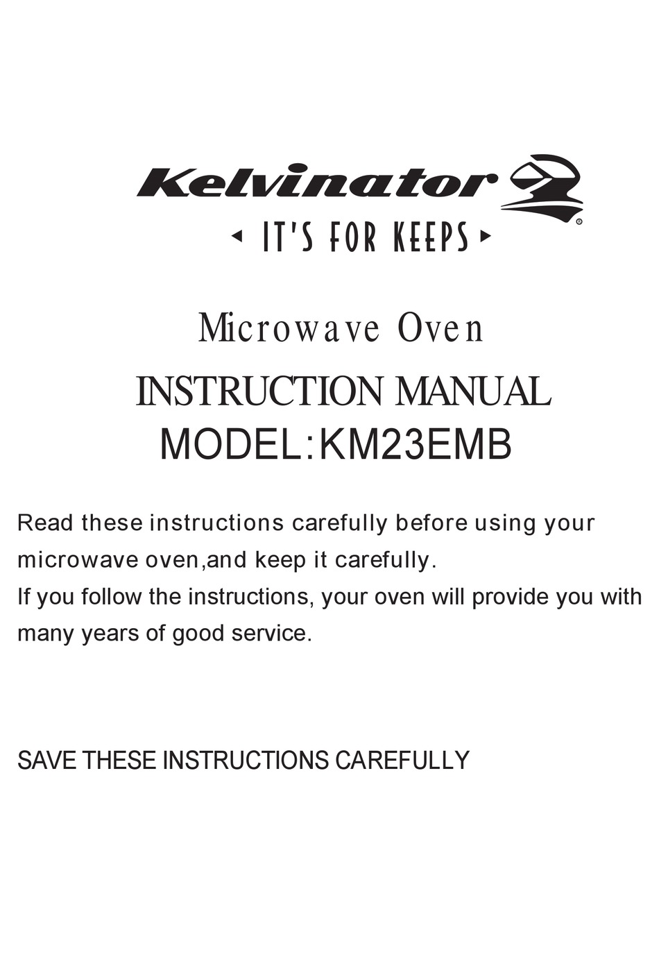KELVINATOR KM23EMB INSTRUCTION MANUAL Pdf Download ManualsLib