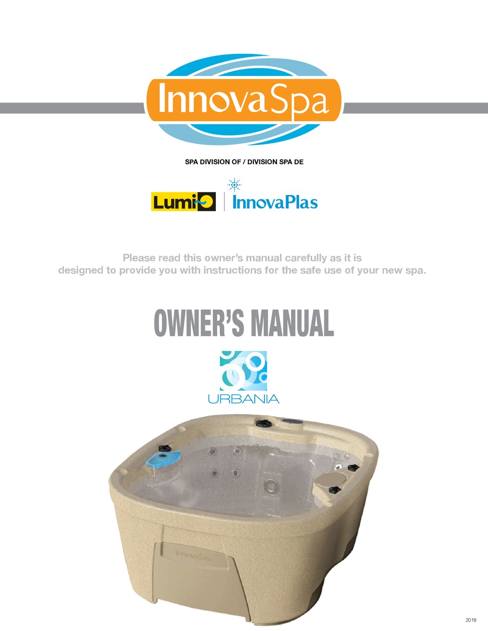 Innovaspa 110 16 Owner S Manual Pdf Download Manualslib