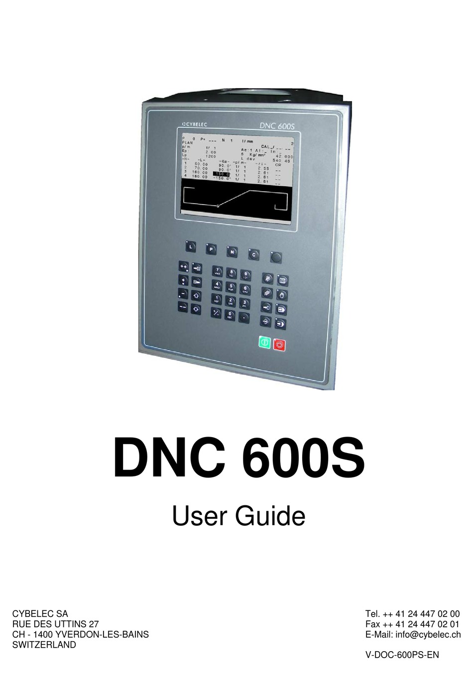 Cybelec Dnc 600s User Manual Pdf Download Manualslib