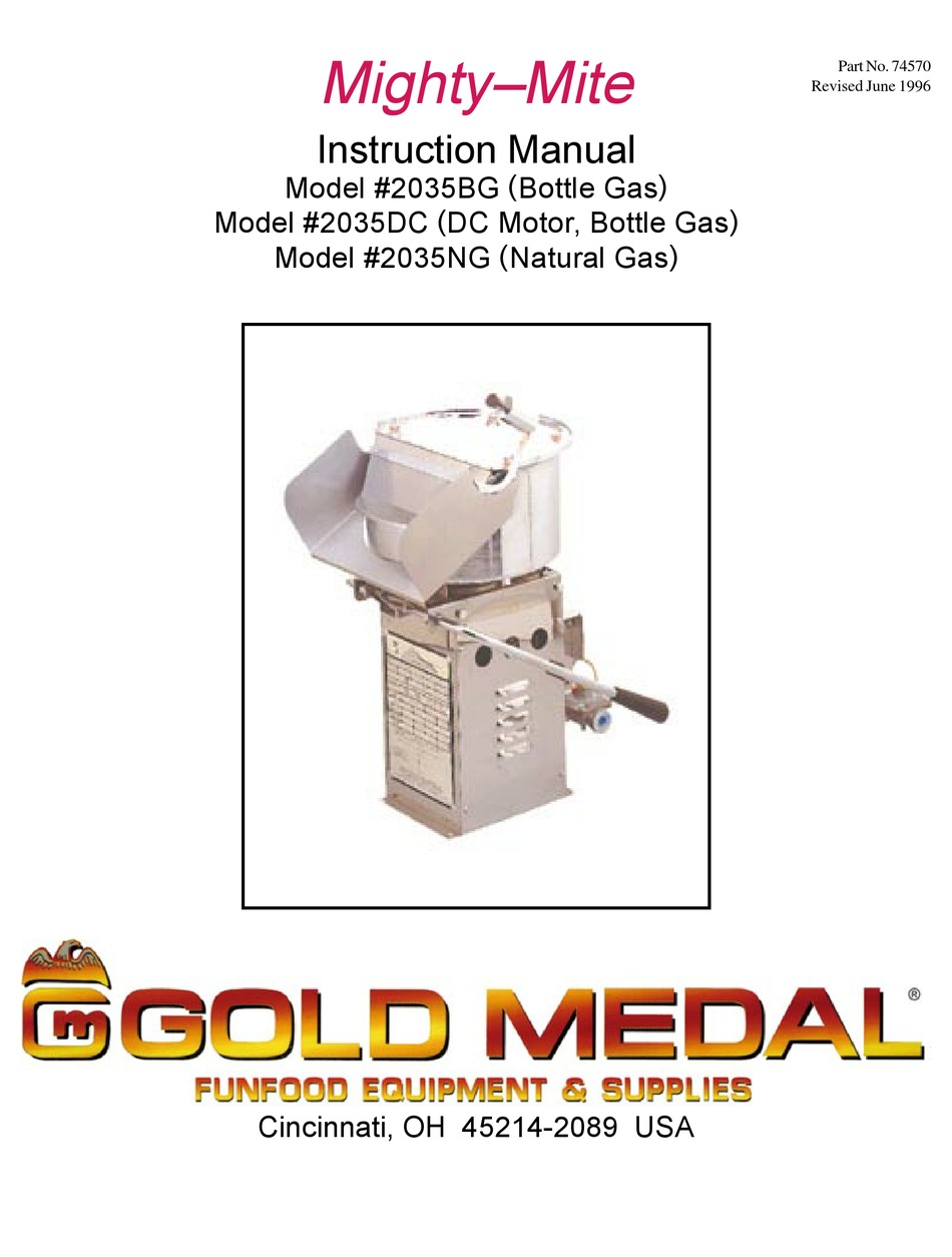 GOLD MEDAL MIGHTYMITE 2035BG INSTRUCTION MANUAL Pdf Download ManualsLib