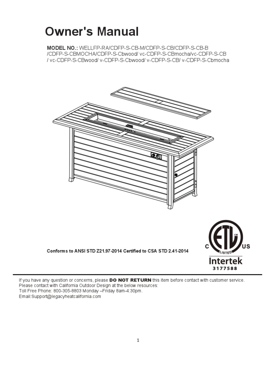 LEGACY HEATING WELLFPRA OWNER'S MANUAL Pdf Download ManualsLib