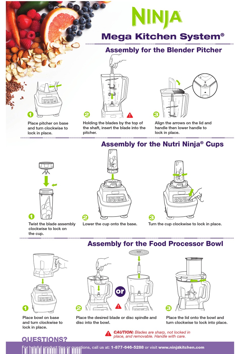 NINJA MEGA KITCHEN SYSTEM QUICK START MANUAL Pdf Download ManualsLib