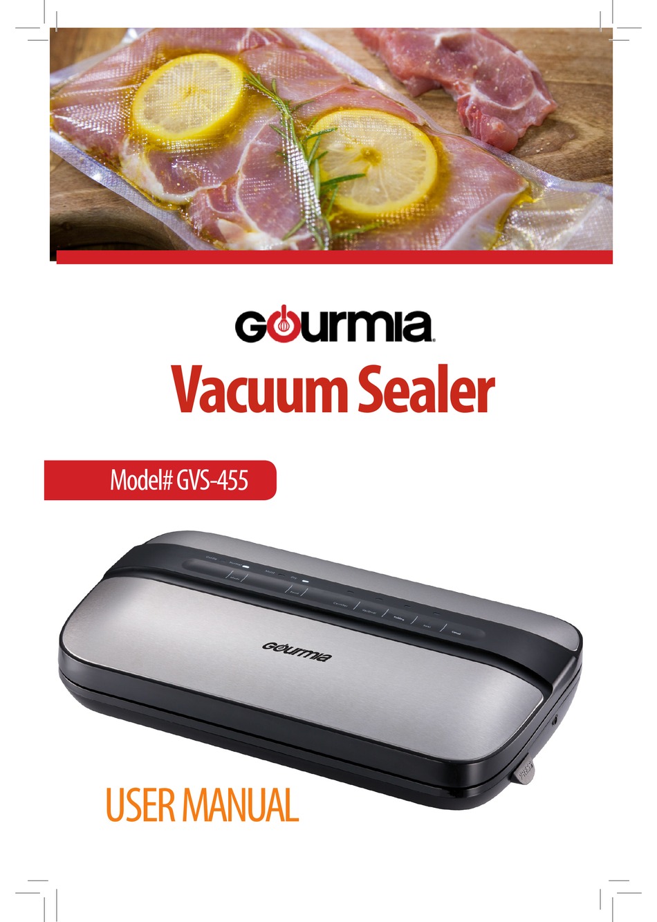 GOURMIA GVS455 USER MANUAL Pdf Download ManualsLib