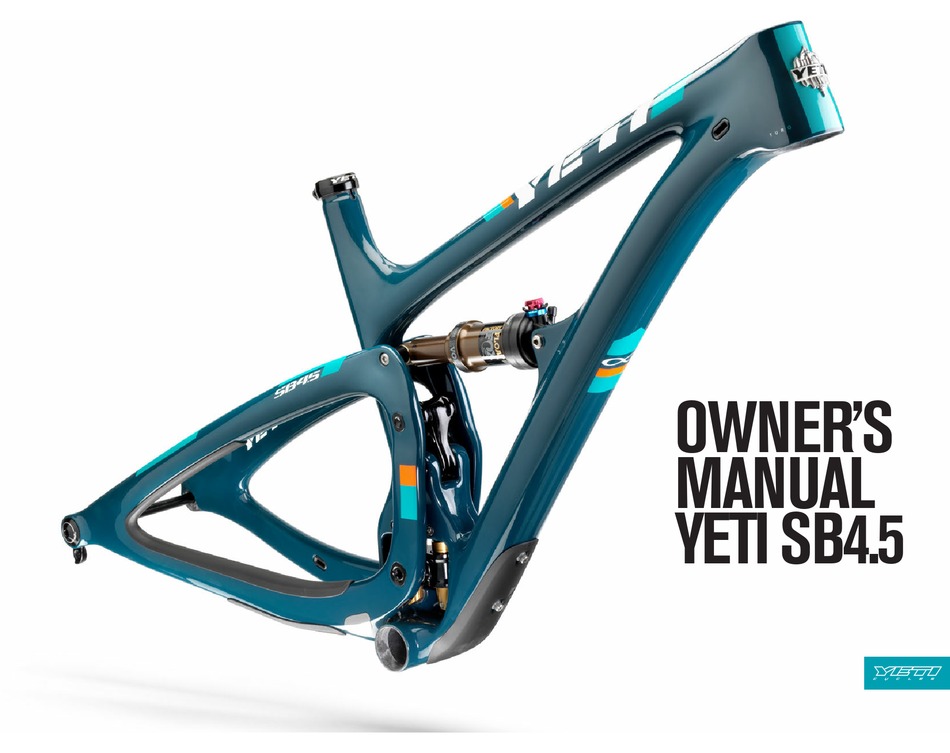 Yeti Cycles Sb4 5 Owner S Manual Pdf Download Manualslib