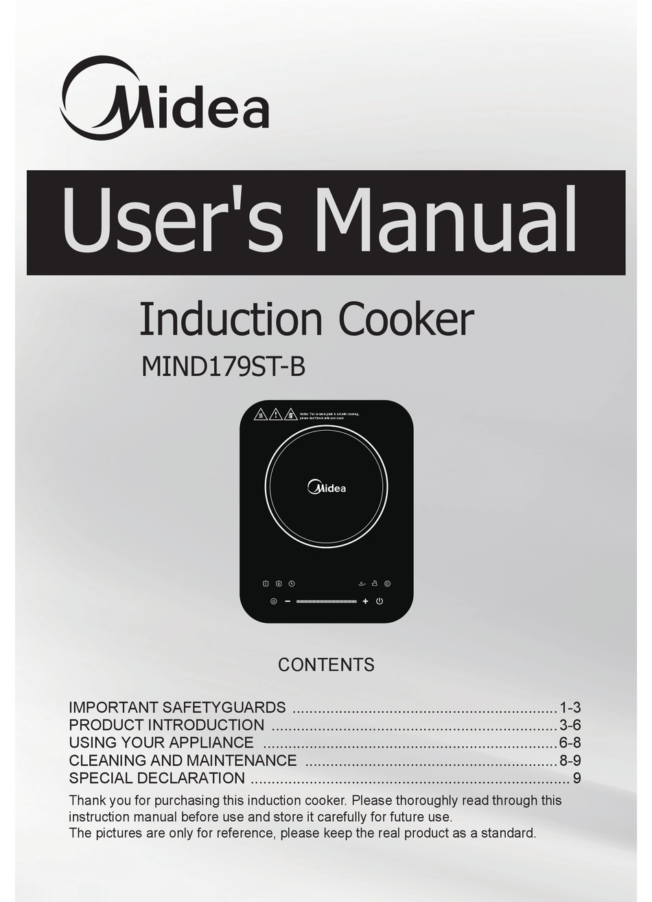 MIDEA MIND179ST-B USER MANUAL Pdf Download | ManualsLib