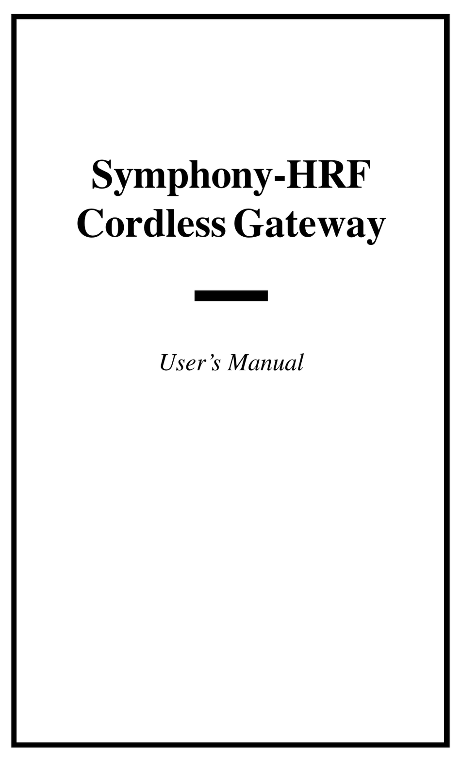 Proxim Symphony Hrf User Manual Pdf Download Manualslib