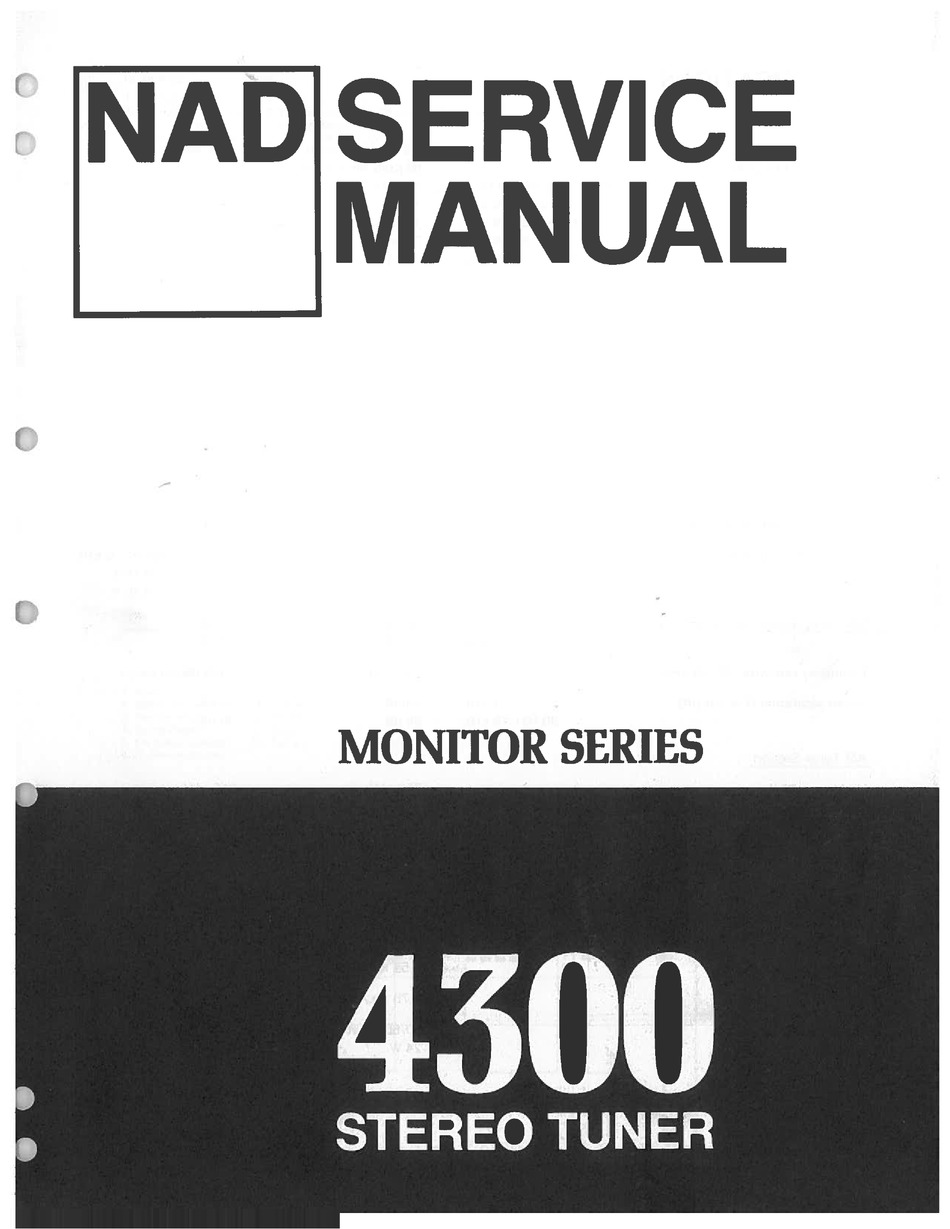 NAD 4300 SERVICE MANUAL Pdf Download ManualsLib