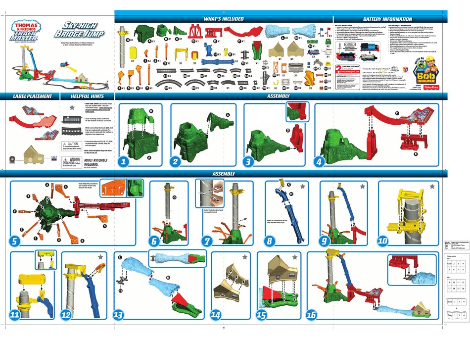 thomas trackmaster directions