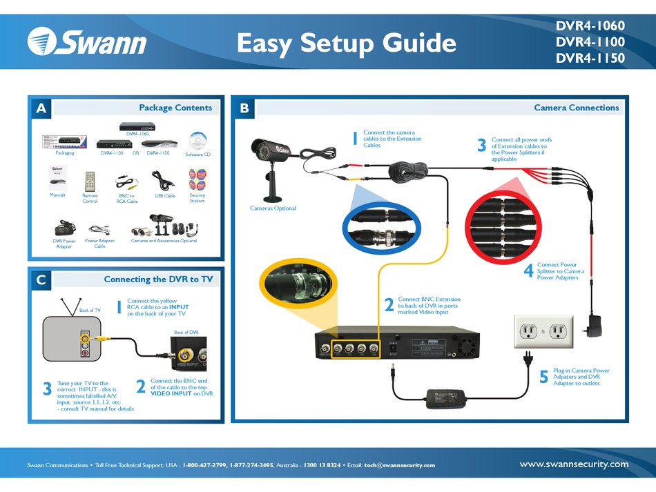 SWANN DVR41060 EASY SETUP MANUAL Pdf Download ManualsLib