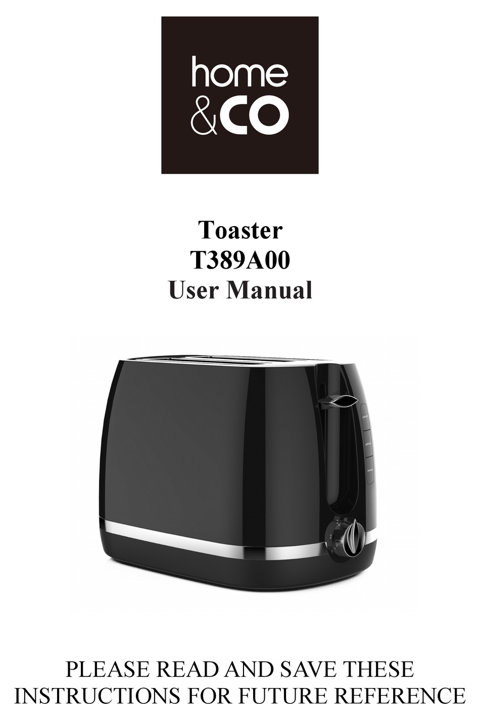 HOME&CO T389A00 USER MANUAL Pdf Download ManualsLib