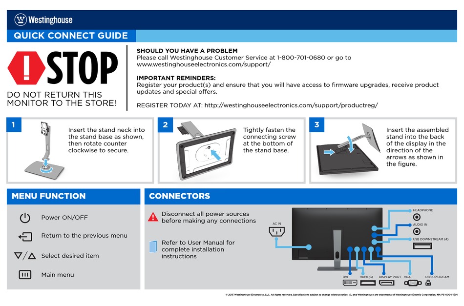 WESTINGHOUSE WE40UX8310 QUICK CONNECT MANUAL Pdf Download ManualsLib
