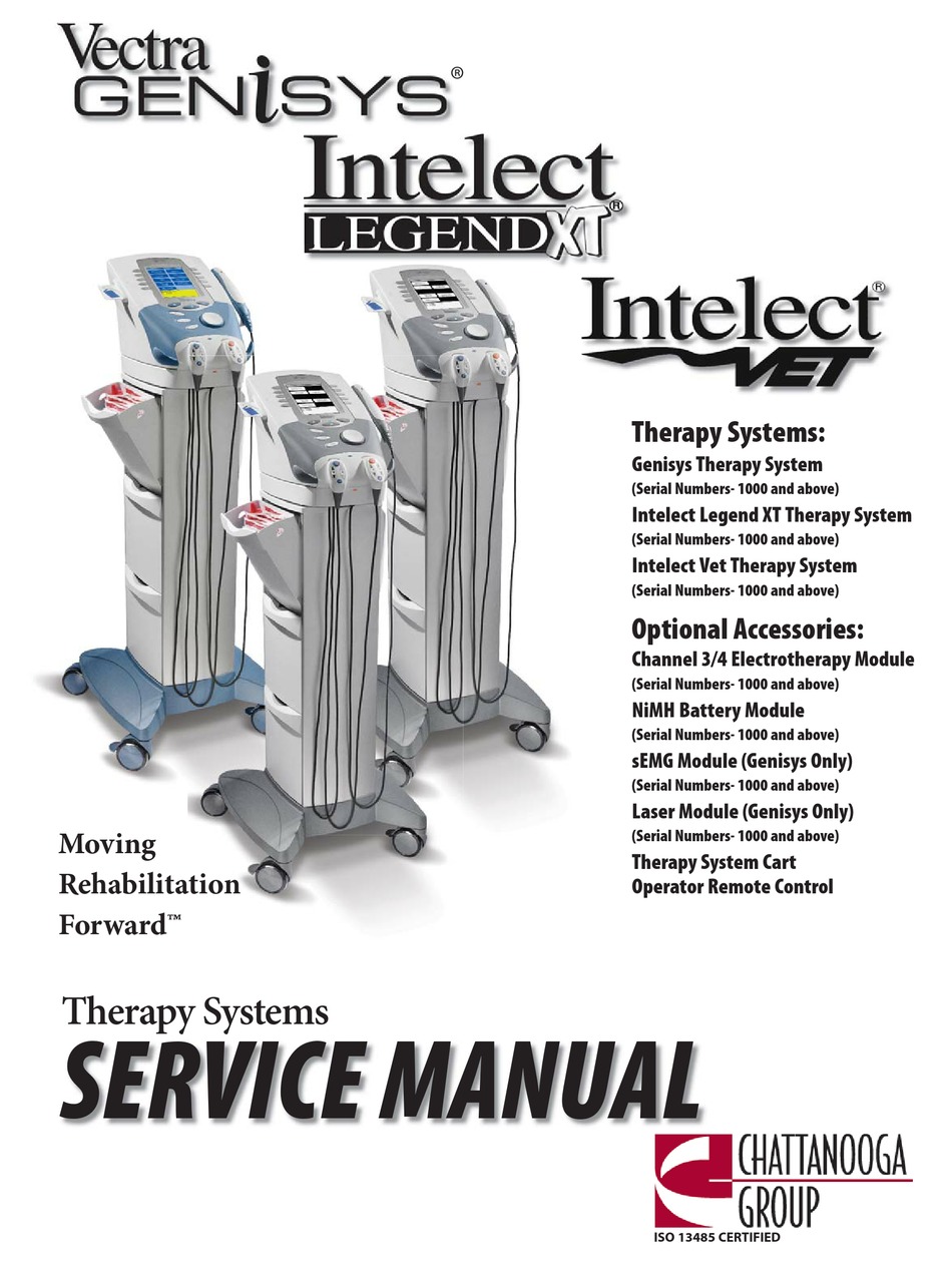 CHATTANOOGA GROUP VECTRA GENISYS SERVICE MANUAL Pdf Download ManualsLib
