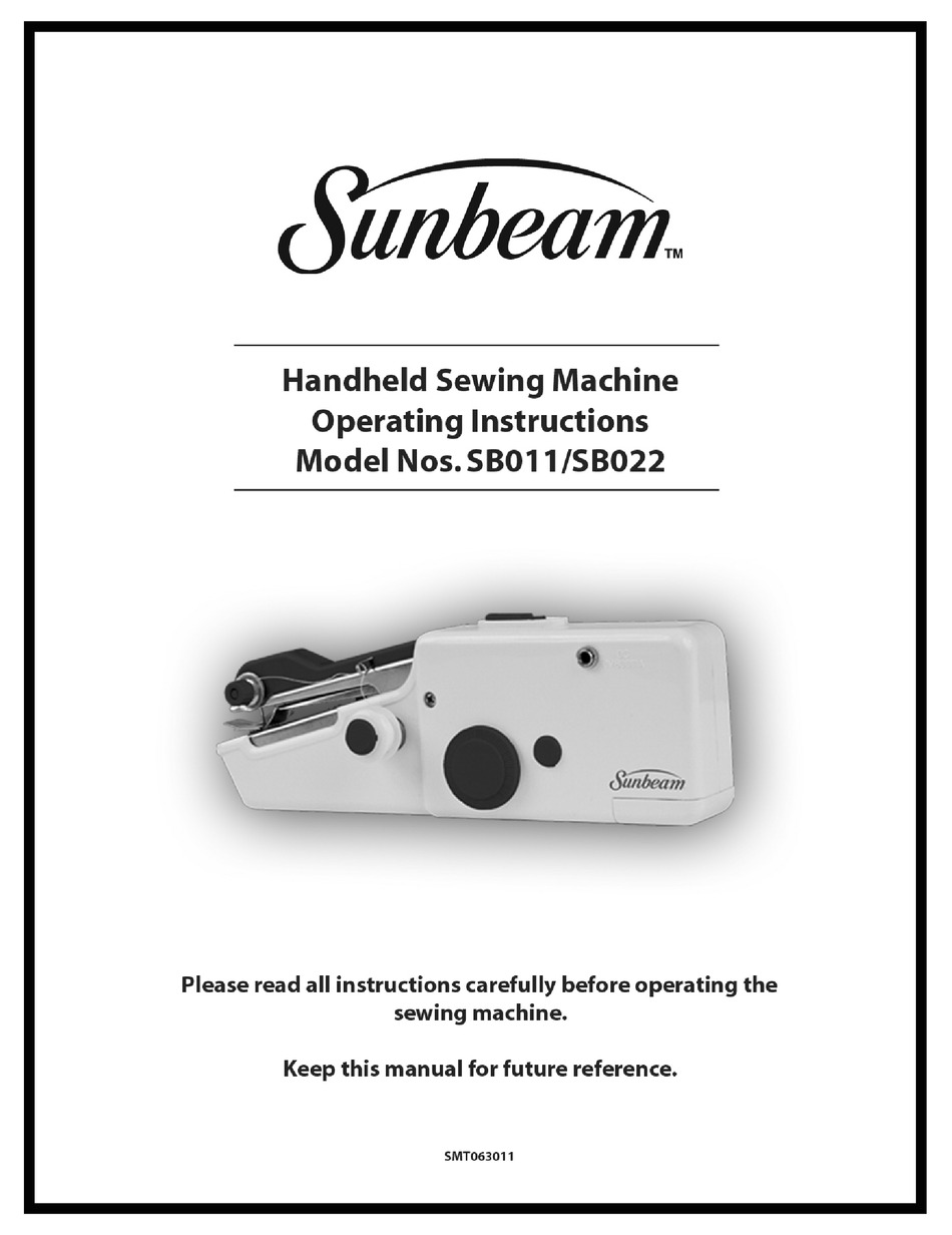SUNBEAM SB011 INSTRUCTION MANUAL Pdf Download | ManualsLib