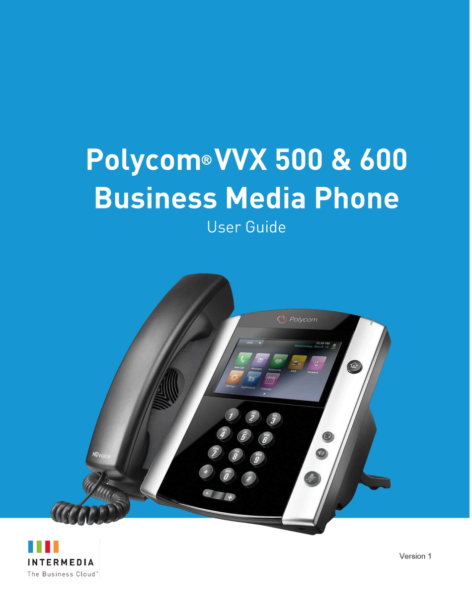 POLYCOM VVX 600 USER MANUAL Pdf Download | ManualsLib