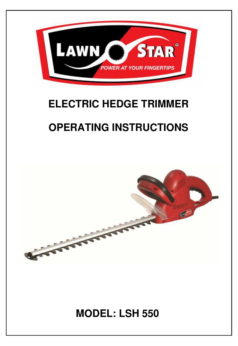 lawn star hedge trimmer