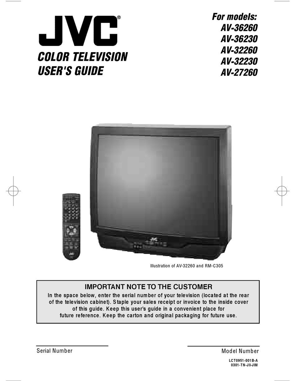 JVC AV36260 USER MANUAL Pdf Download ManualsLib
