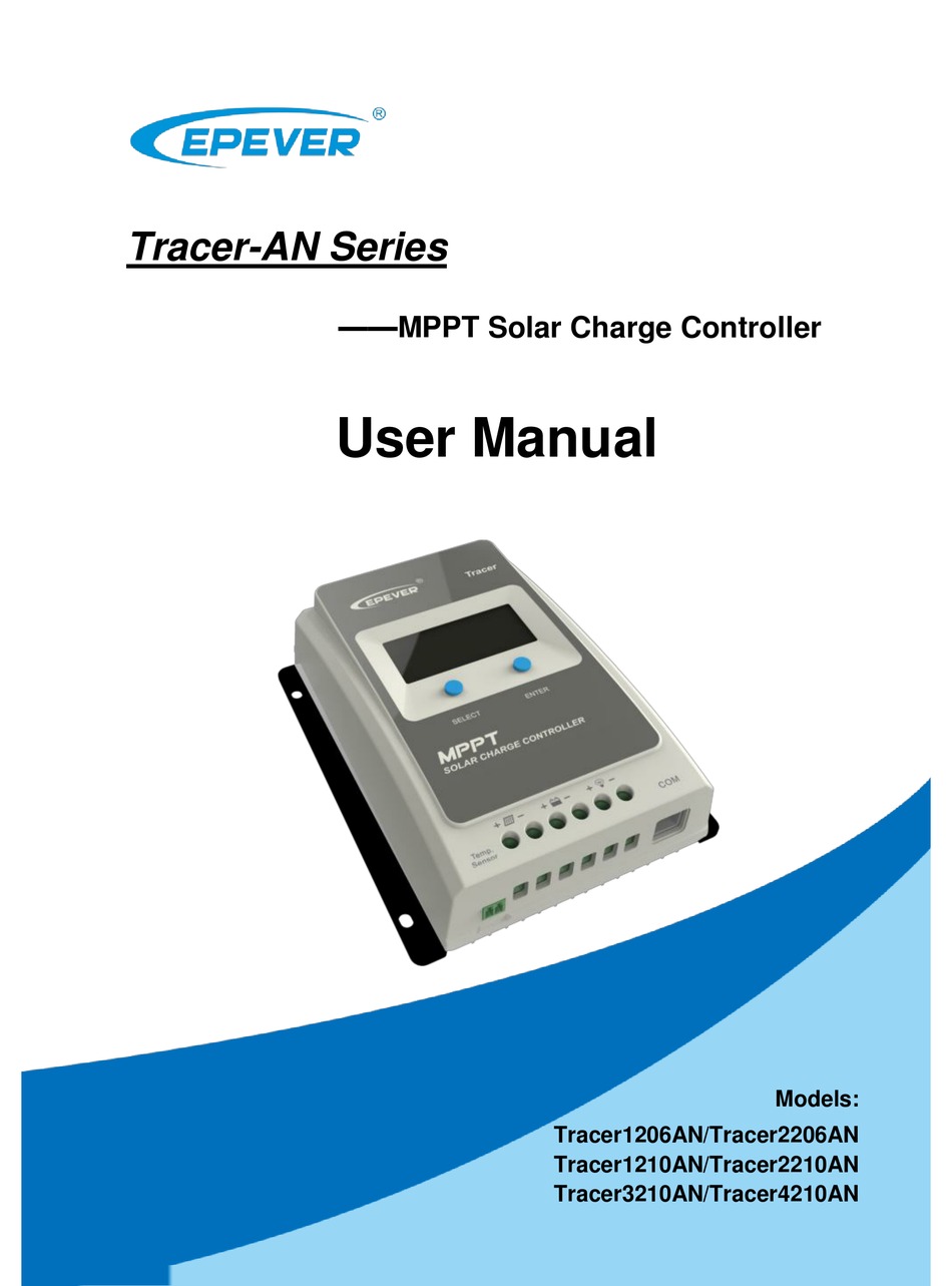 Epever Tracer26an User Manual Pdf Download Manualslib