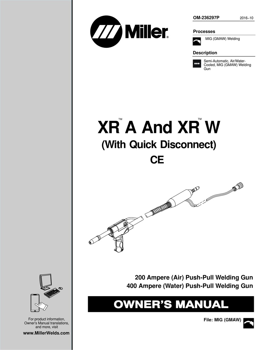 MILLER XR-15A OWNER'S MANUAL Pdf Download | ManualsLib