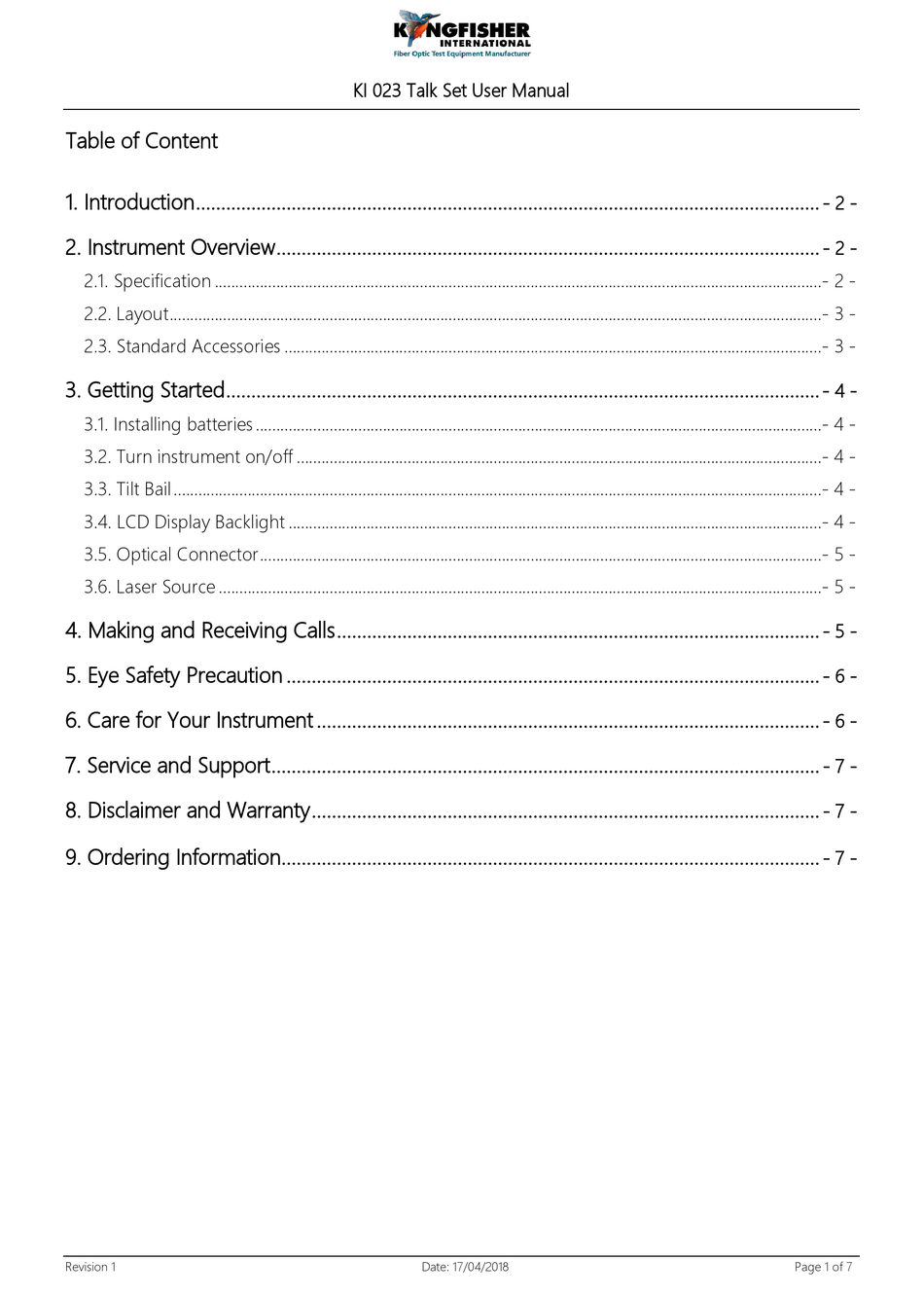 KINGFISHER KI 023 USER MANUAL Pdf Download ManualsLib