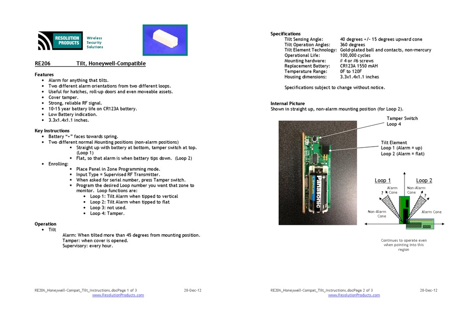 resolution-products-re206-quick-start-manuals-pdf-download-manualslib