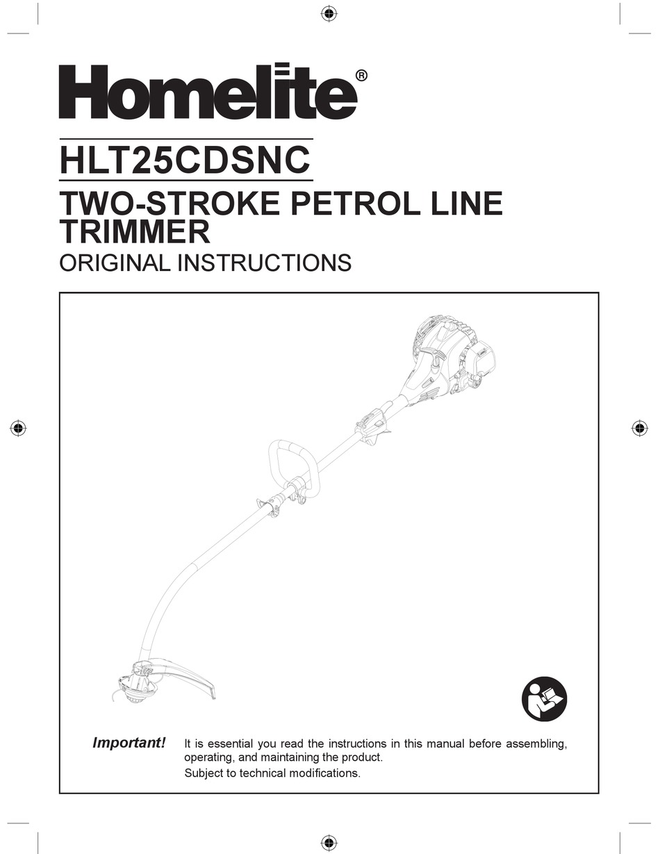 HOMELITE HLT25CDSNC ORIGINAL INSTRUCTIONS MANUAL Pdf Download | ManualsLib