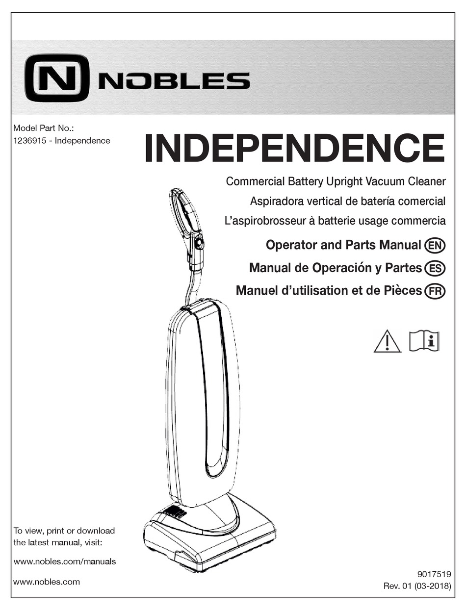 NOBLES INDEPENDENCE OPERATOR AND PARTS MANUAL Pdf Download ManualsLib