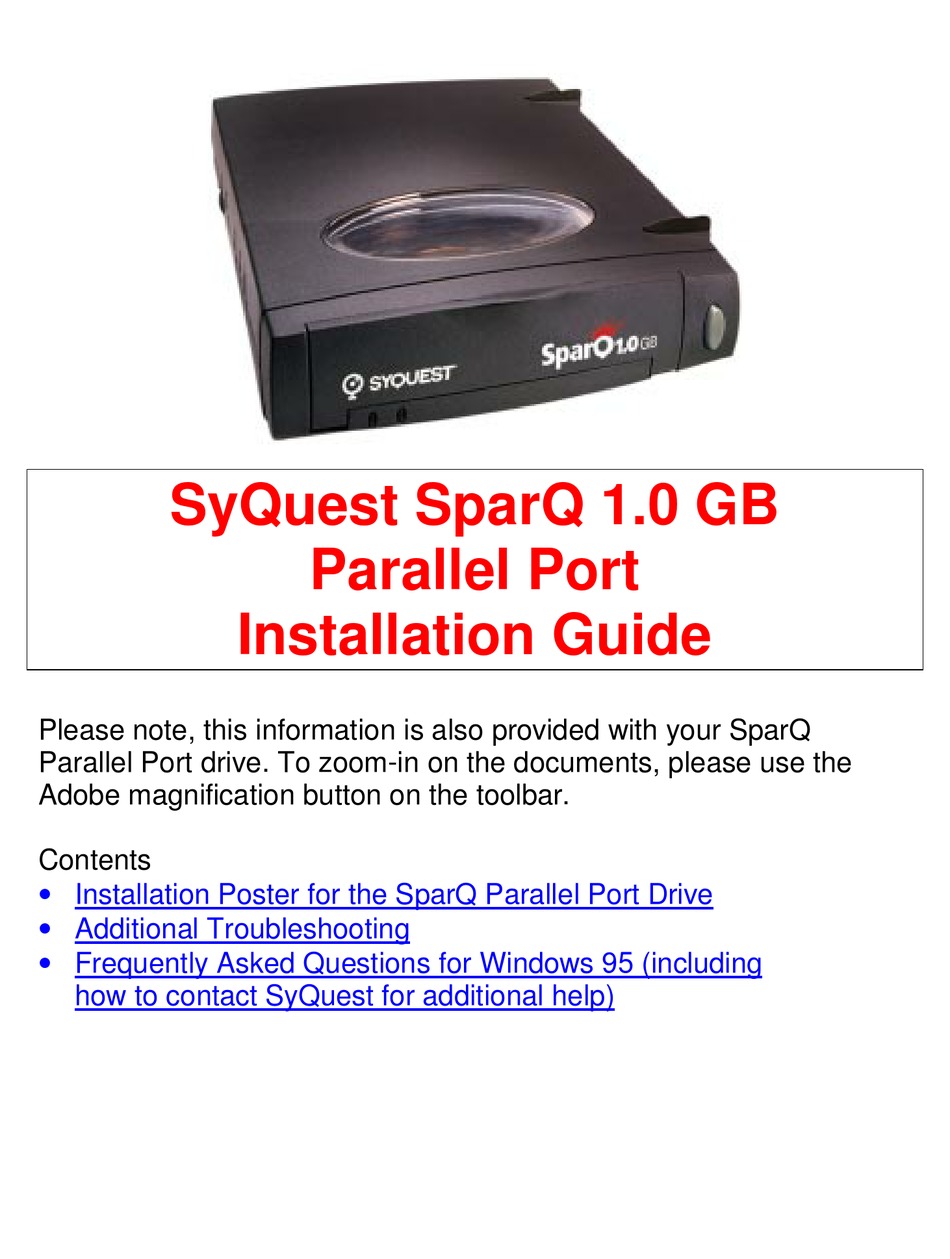 SYQUEST SPARQ 1.0 GB REMOVABLE CARTRIDGE NEW SEALED 