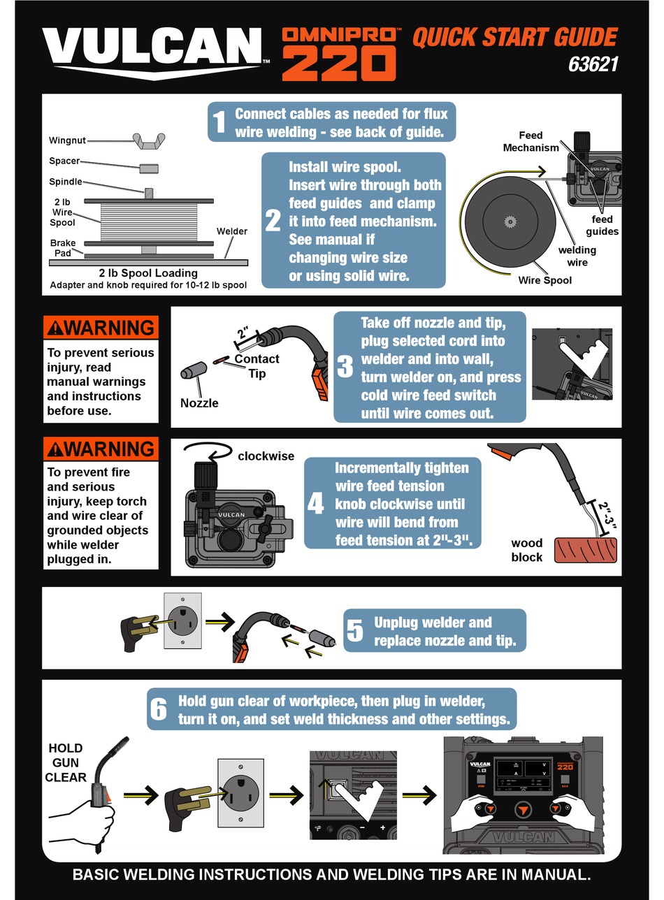 vulcan-hart-omnipro-220-quick-start-manual-pdf-download-manualslib